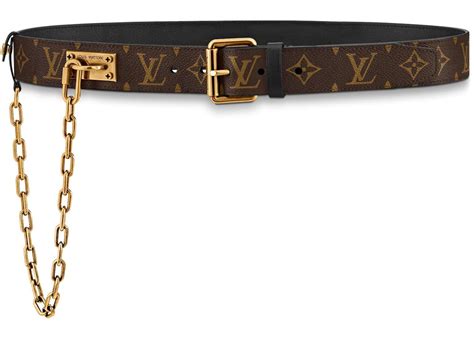 louis vuitton signature chain belt|Louis Vuitton belt colorful.